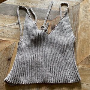 Kordal Izzy knit tank in cream + clove